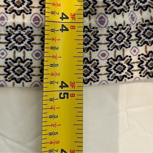 Chico's Purple and Blue Patterned Midi Dress - Picture 12 of 13